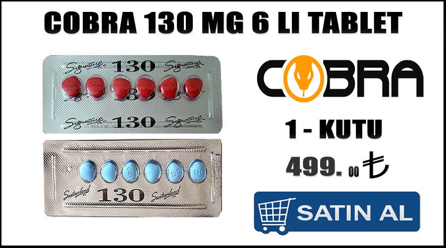 Cobra 130 mg 6 lı tablet cinsel takviye