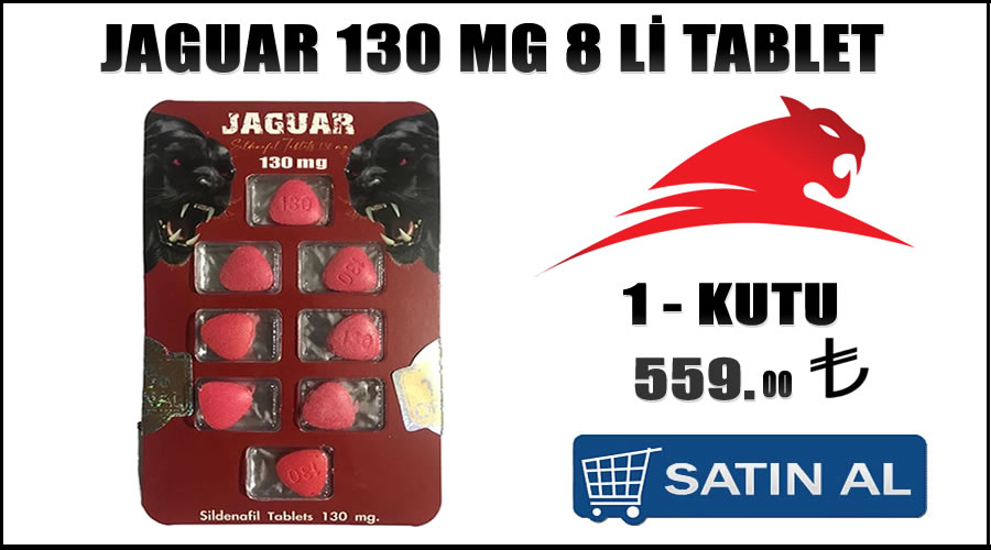 Jaguar 130 mg 8 li tablet Ereksiyon sorunu hapı