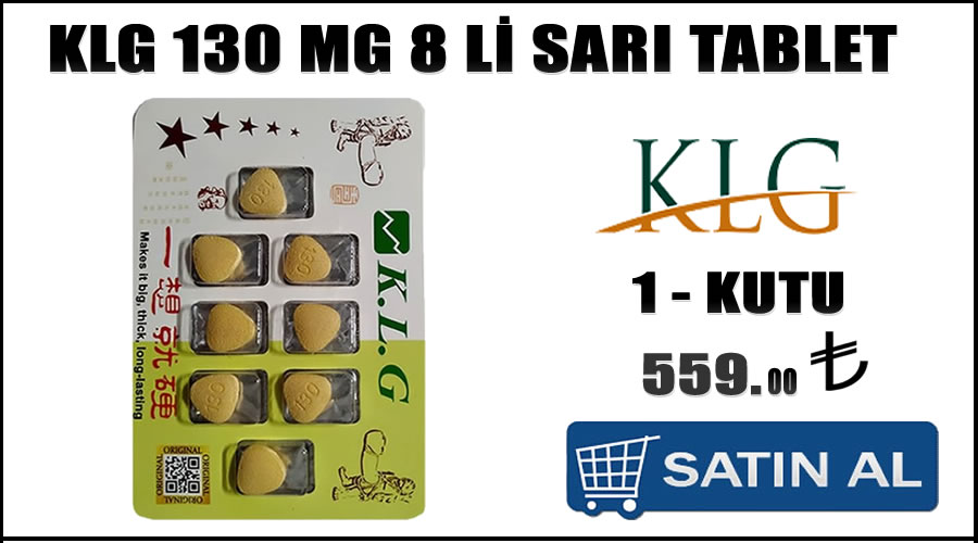 Klg 130 mg 8 li sarı tablet Cinsel ilaçlar hızlı teslimat